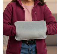 Almineez 2 in 1 Rechargeable Electric Hot Water Bottle with Hand Warmer Pocket Massaging Heat Pad - Soothing Heat Ideal for Back Body Pain, Cramps, Arthritis Tummy Relief