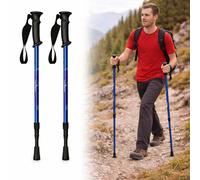 Almineez 2 x Adjustable Hiking Trekking Poles with Anti-Shock System in Blue Almineez Blue