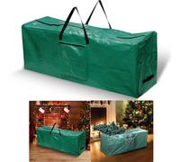 Almineez Christmas Tree Storage Bag With Pocket Stores Decoration Lights Ribbon Tinsels Wreath Garlands Baubles Bows Tags Gift Wrap Bag Zip Up Sack Storage Bag Organiser For Upto 7ft Xmas Trees