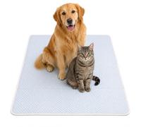 Almineez Cooling Mat For Dogs & Cats - Breathable Sandwich Air Flow Mesh Fabric Heat Relief Pet Bed Mat | Temperature Regulating Summer Cool Mat for Pets | Non- Slip Washable Pet Resting Mat