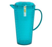 Almineez Honeycomb Design 2L Plastic Pitcher Jug With Lid And Vented Spout