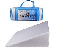Almineez Memory Foam Therapy Bed Wedge Pillow - For Back Neck Pain - Better Breathing Circulation Acid Reflux - Washable Cover Included - Ideal Foam for Sleeping, Reading & Rest Elevation