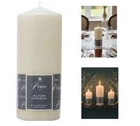 Almineez Pillar Candles Long Burning Large Candle with 100 Hours Burn Time - Dripless, Smokeless, Unscented Church Candles - Ideal for Weddings, Spa and Parties (Pack of 1)