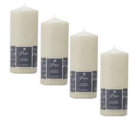 Almineez Pillar Candles Long Burning Large Candle with 100 Hours Burn Time - Dripless, Smokeless, Unscented Church Candles - Ideal for Weddings, Spa and Parties (Pack of 4)
