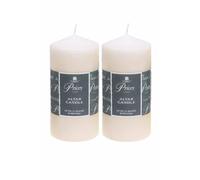 Almineez Pillar Candles Long Burning Large Candle with 75 Hours Burn Time - Dripless, Smokeless, Unscented Church Candles - Ideal for Weddings, Spa and Parties (Pack of 2)