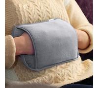Almineez Rechargeable Electric Hot Water Bottle Bed Hand Warmer Massaging Heat Pad Fleece Cover