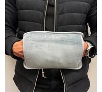 Almineez Rechargeable Electric Hot Water Bottle Bed Hand Warmer Massaging Heat Pad Plush Cover - Soothing Heat Relieves Back Pain, Cramps, Arthritis, Warms Hands and Tummy