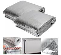 Almineez Set of 2 x Radiator Reflective Foil Foil Insulation Sheet Heat Reflector Energy Saving Foil Panel Easy Install - Reduce Your Heating Costs Winter Bills - Size 5m x 60cm - Easy to Cut