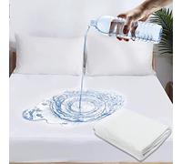 Almineez Terry Towel Waterproof Fitted Bed Sheet Mattress Protectors Topper Cover Breathable Super Absorbent Stain Proof Anti-Allergenic & Non-Noisy (Double)