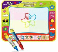 Almineez Water Magic Doodle Mat, Drawing Painting Mat With 2 Magic Pen Multicoloured No Mess Pad