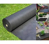 Almineez Weed Control Fabric Membrane Garden Landscape Ground Cover 8m x 1.5m in Black Almineez Black
