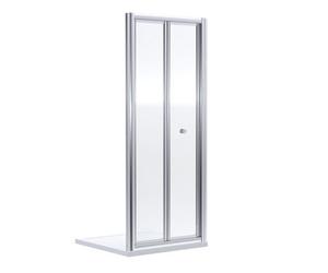 Almington 4mm Toughened Safety Glass Bi-Fold Shower Door - 1900 X 900mm - Chrome - Balterley