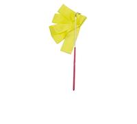 ALMLEU Artistic Gymnastics Ribbon Pro Twirling Colorful Streamer Girls Gym Dance Ballet Performance Prop 2M/4M Training(Yellow-1Pc,4M)