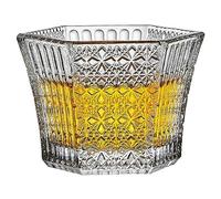 ALMLNLL Tea cup Chinese tea cups Glass tea cups 2pc 70ml Hexagonal Crystal Glass Tea Cup Tea Cup Whiskey Glass Master Cup