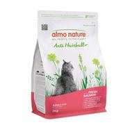 Almo Nature Anti Hairball - Adult Cat Kibble with Fresh Salmon, with a