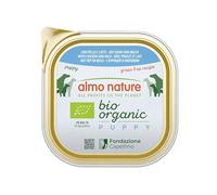 Almo Nature Biorganic Puppy - Wet Doog Food made with 100% Bio Ingredients - Chicken and Milk - 300g (Pack of 9)