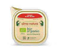 Almo Nature Biorganic - Wet Doog Food made with 100% Bio Ingredients - Beef - 100g (Pack of 32)
