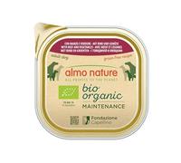Almo Nature Biorganic - Wet Doog Food made with 100% Bio Ingredients - Beef and Vegetables - 300g (Pack of 9)