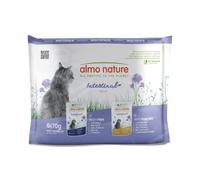 Almo Nature Functional - Intestinal Help - Wet Food for Adult Cats with Intestinal Sensitivity - with Fish and Poultry - Microbiota Support - 70g (Pack of 6)