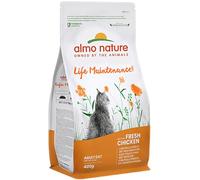 Almo Nature Functional - Life Maintenance - Dry Cat Food for Adult and Mature Cats - Kibbles with Fresh Chicken - Daily Feeding, Nutritionally Balanced - 400 g