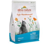 Almo Nature Functional - Life Maintenance - Dry Cat Food for Adult and Mature Cats - Kibbles with Fresh Oily Fish - Daily Feeding, Nutritionally Balanced - 2 kg