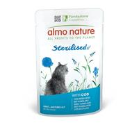 Almo Nature Functional - Sterilised - Wet Food for Adult and Mature, Sterilised or Less Active Cats - with Cod - Low Fat Content, Hydrating - 70g (Pack of 30)
