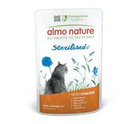 Almo Nature Functional - Sterilised - Wet Food for Adult and Mature, Sterilised or Less Active Cats - with Chicken - Low Fat Content, Hydrating - 70g (Pack of 30)