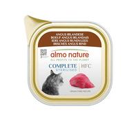 Almo Nature HFC Complete Stelirised Adult Cat Wet Food, Irish Angus, 85 g Tray