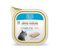 Almo Nature HFC Complete Stelirised Wet Food for Adult Cats, Cod, 85 g Tray