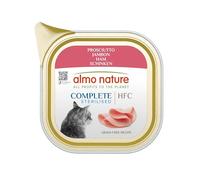 Almo Nature HFC Complete Stelirised Wet Food for Adult Cats, Ham, 85 g Tray