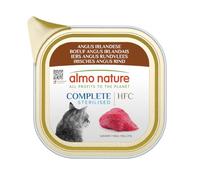 Almo Nature HFC Complete Sterilised - Wet Food for Adult Cats - Irish Angus - Human Grade, Gluten Free, Monoprotein - 85g, Pack of 17