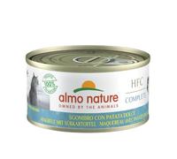Almo Nature HFC Complete - Wet Cat Food for Adult Cats - Mackerel and Potatoes - Human Grade, Gluten Free - 70g, Pack of 24