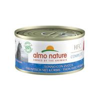 Almo Nature HFC Complete - Wet Cat Food for Adult Cats - Tuna and Pumpkin - Human Grade, Gluten Free, Monoprotein - 70g, Pack of 24