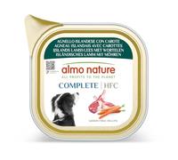 almo nature HFC Complete - Wet Dog Food for Adult Dogs - Icelandic Lamb with Carrots - Human Grade, Gluten Free, Monoprotein - 85g, Pack of 17