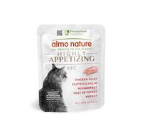Almo Nature HFC Highly Appetizing - Chicken Fillet - Human-Grade, Monoprotein, Gluten-Free - 50g, Pack of 24