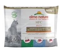 Almo Nature HFC Jelly Pouches for Cats Saver Pack 24 x 55g - Tuna Mixed Pack (3 Varieties)