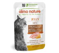 Almo Nature HFC Jelly - Wet Cat Food for Adult Cats - Chicken Fillet and Chee...
