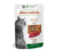 Almo Nature HFC Jelly - Wet Cat Food for Adult Cats - Tuna - Human-Grade, Gluten-Free, Monoproteic - 55g (Pack of 24)