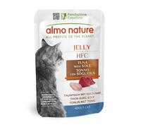 Almo Nature HFC Jelly - Wet Cat Food for Adult Cats - Tuna with Sole - Human-Grade, Gluten-Free - 55g (Pack of 24)