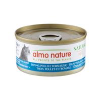 Almo Nature HFC Natural Cans Saver Pack for Cats 24 x 70g - Tuna, Chicken & Cheese - Natural