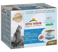 almo nature HFC Natural Light Meal Adult Cat Food - Atlantic Tuna, 50 g x 4, 200 g
