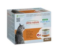 Almo Nature HFC Natural Light Meal - Wet Food for Cats - Chicken and Tuna - Human-Grade, Gluten-Free - 50g (Pack of 4)