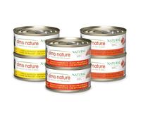 Almo Nature HFC Natural - Wet Cat Food - Assorted Chicken Recipes - Human Grade, Gluten Free - 70g, Pack of 6