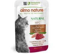 Almo Nature HFC Natural - Wet Cat Food for Adult Cats - Tuna and Chicken - Huma