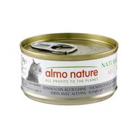 Almo Nature HFC Natural - Wet Cat Food for Cats - Tuna with Anchovies - Gluten-Free, Grain-Free, Human-Grade, Monoproteic - 70g (Pack of 6)