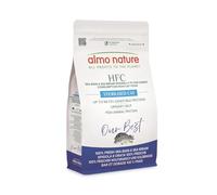 Almo Nature HFC Our Best Sterilised - Dry Food for Adult Cats - Fresh Sea Bass & Sea Bream - Human Grade, Gluten Free, for Weight Control - 1.2kg