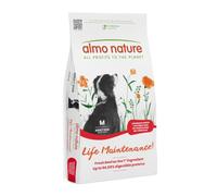 Almo Nature Life Maintenance Dry Dog Food M Beef 12 kg - Complete Kibble for Adult Medium Breed Dogs