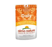 almo nature Daily Cat Food with Chicken and Salmon, 70 g, Pack of 30