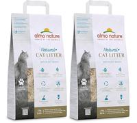Almo Nature Ultra Assorbent Cat Litter - Grain Texture, Compostable, Total Odor Control & Dust Free - 4 kg (Pack of 2)