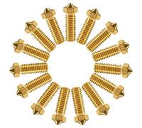 ALMOCN 15pcs V6 Volcano Brass Nozzles Extra Extruder Nozzles 0.4mm M6 1.75mm Filament for 3D Printer